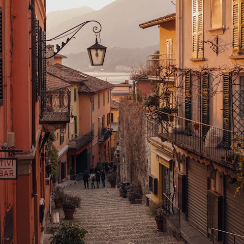 Take the thirty-minute drive to Bellagio and enjoy Lombardy cuisine in rustic restaurants