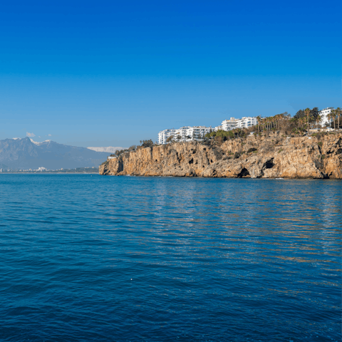 Visit the stunning coastline of Kalkan, just a short drive away