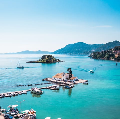 Hop in the car and explore the island of Corfu