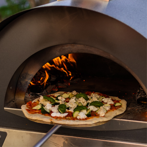 Fire up the pizza oven and nibble on a homemade Margherita