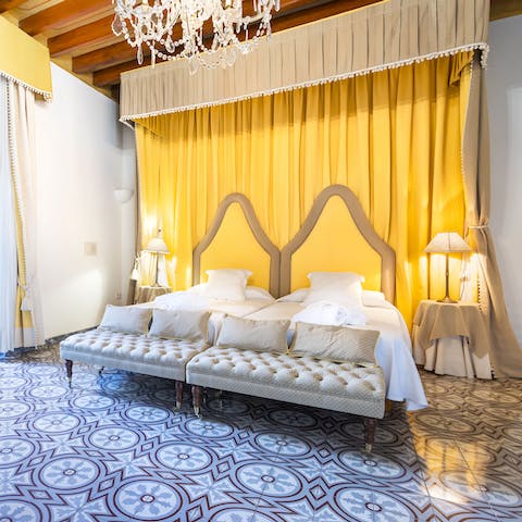 Get a good night's sleep in the regal rooms