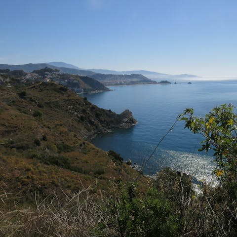 Explore the coastline, with Playa de Calaiza a twenty-five minute walk away