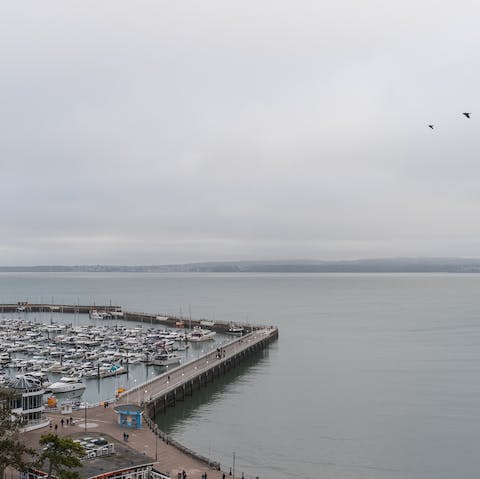 Wander down to the docks for a boat trip – Torquay Harbour is an eighteen-minute walk