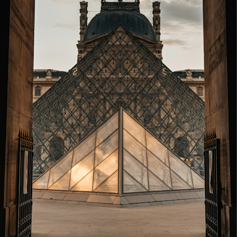 Soak up some culture at the nearby Louvre Museum