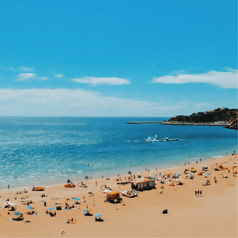 Spend the day at Praia da Coelha, five minutes by car