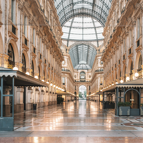 Do some shopping at Galleria Vittorio Emanuele II