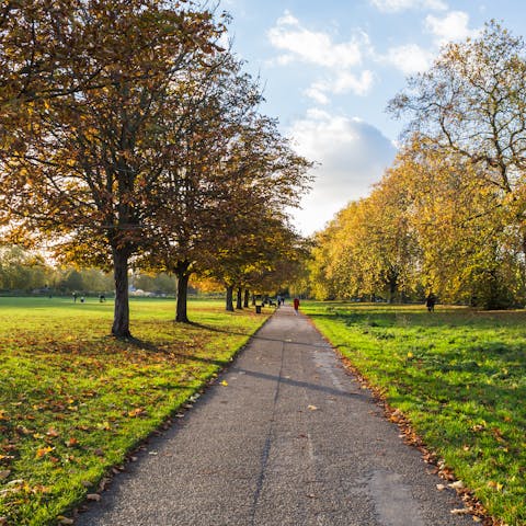 Stroll through Hyde Park, just ten minutes away