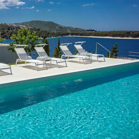 Lounge by the shared swimming pool