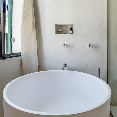 Have a long soak after exploring the City of Canals