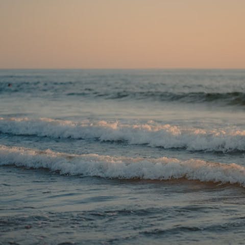 Spend the day at Weston-super-Mare's beach, just a short drive away