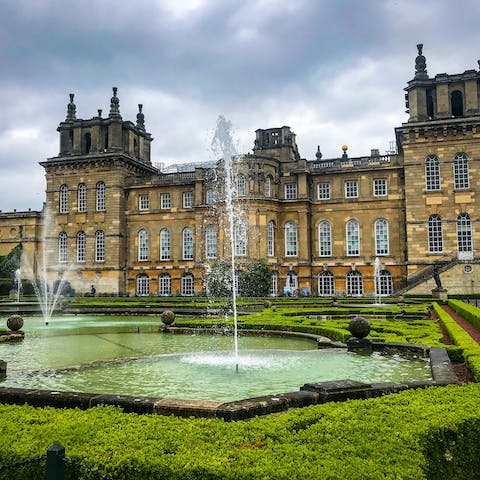 See the grandeur of Blenheim Palace and its Italian Garden, only ten minutes' walk away