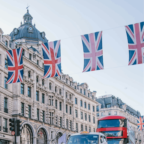 Embrace the buzz of central London – a short tube ride away