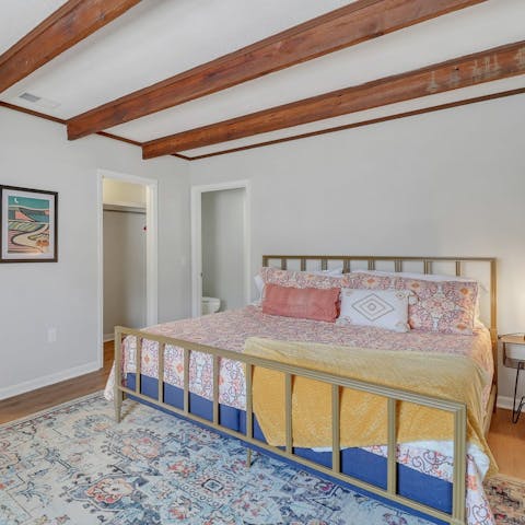 Retreat to one of the bedrooms for a restful night's sleep