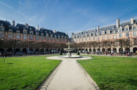 Stroll through Paris's oldest and most elegant royal square, a five-minute walk