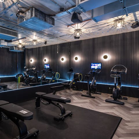 Energise your stay with an uplifting workout in the shared gym