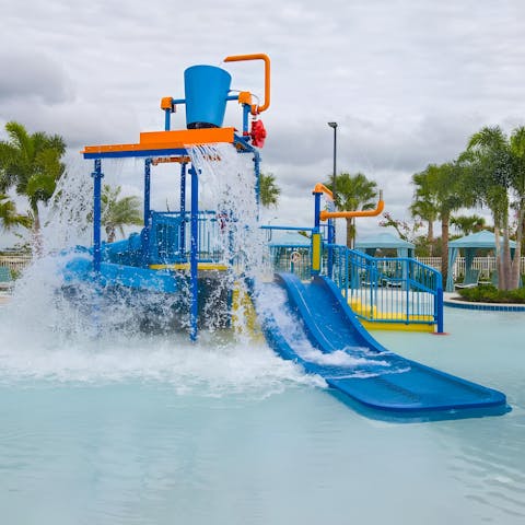 Splash out and cool off in the communal resort pool
