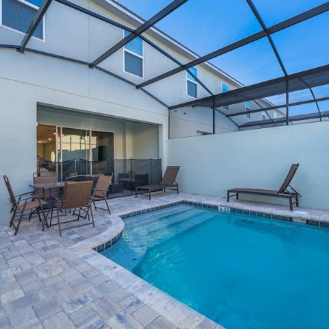 Enjoy the perks of having your own private pool