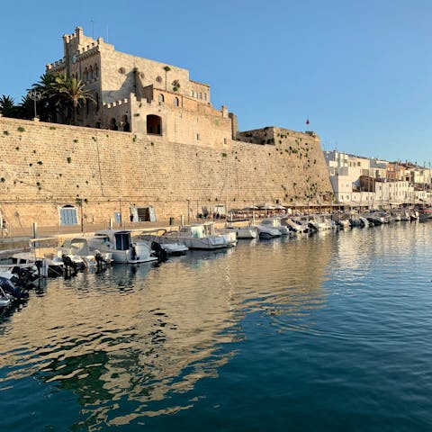 Explore historic Ciutadella – just a short bus ride away