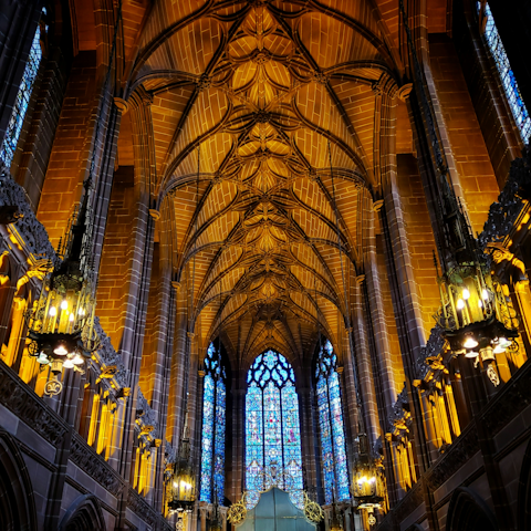 Take a stroll to Liverpool Cathedral, ten-minutes away