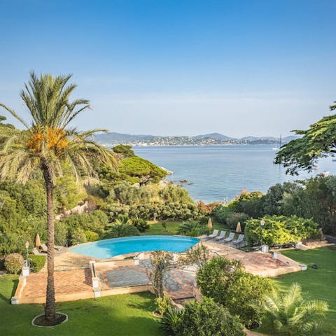 Savour the scenery as you swim and sunbathe