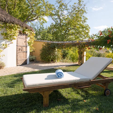 Lots of spaces to relax outdoors