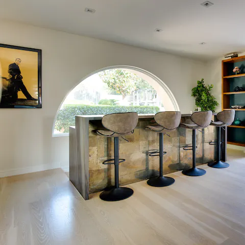 Serve drinks at your home's bar