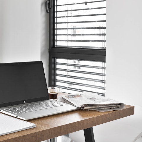 Catch up on work or simply enjoy a morning cup of coffee at the dining table