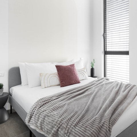 Get a good night's sleep in the comfy bedrooms