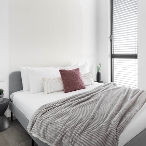 Get a good night's sleep in the comfy bedrooms