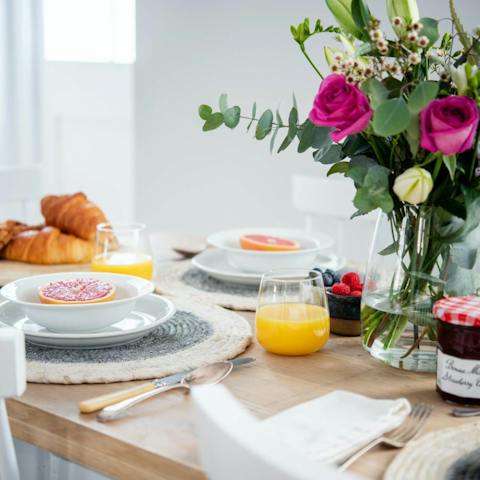 Start your days with a breakfast of champions before heading out to explore Devon