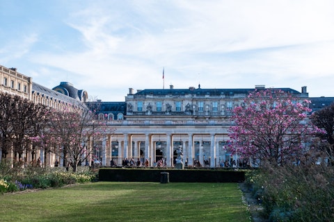 Stroll the elegant Palais Royal gardens and arcades, a five-minute walk away