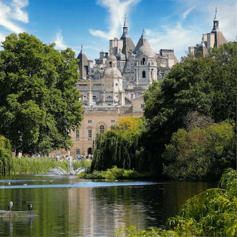 Take a walk in the majestic Hyde Park, just on your doorstep