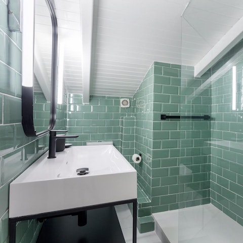 Freshen up in the smart new bathroom