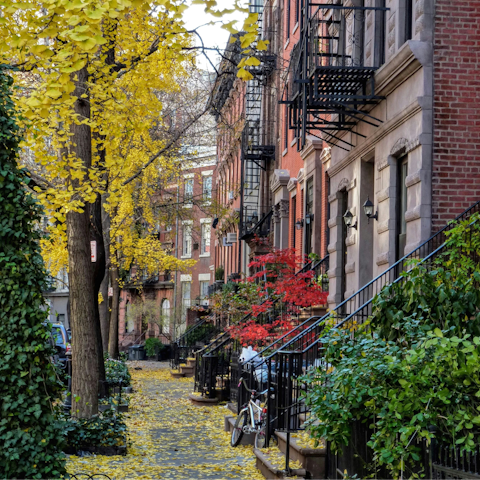 Stroll about the streets of Greenwich Village
