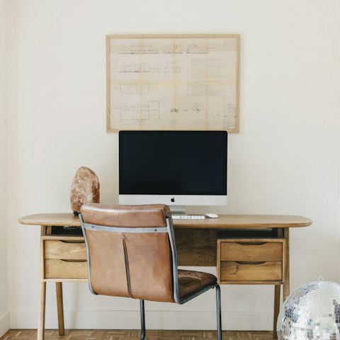 Catch up on work or start a creative project behind the closed doors of this office