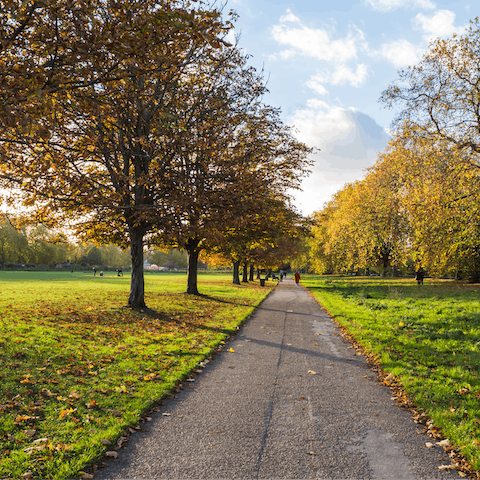 Go jogging in tranquil Hyde Park