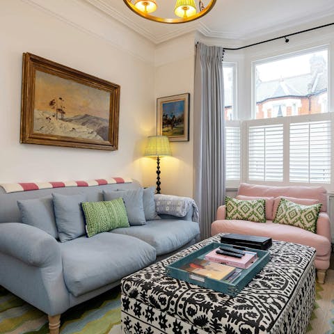 Get cosy and gather for a movie night in the living room