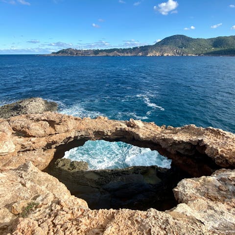 Take a dip at the nearby beaches of Portinatx