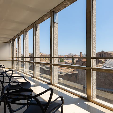 Take a moment to admire the views from the terrace