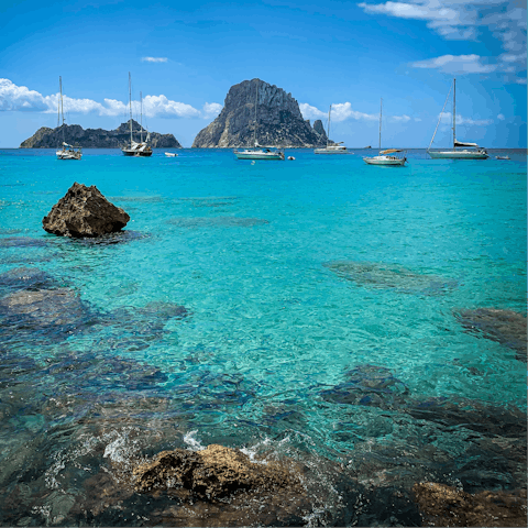 Explore Ibiza including the pretty village of Es Cubells, just a short stroll away