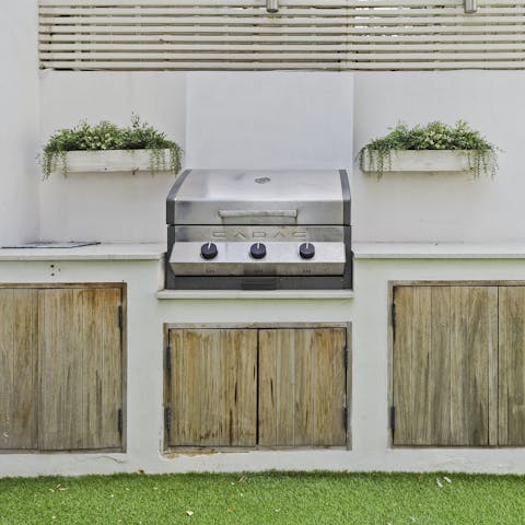 Get some burgers sizzling on the barbecue and dine alfresco