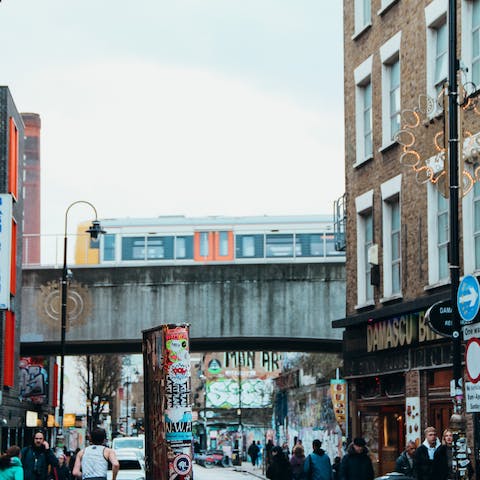 Wander around the local Shoreditch neighbourhood and spot street art and cutting-edge exhibitions