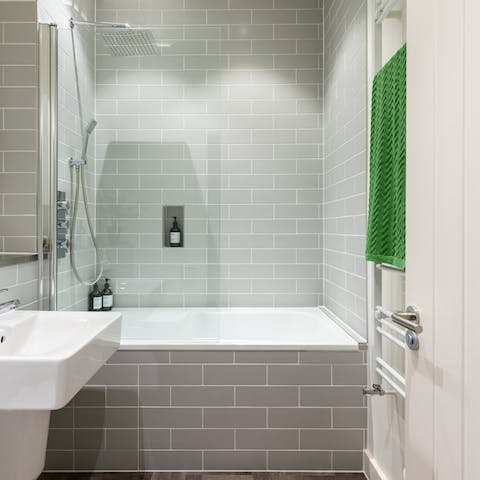 Run a hot bath after a long day of pounding the pavements of London