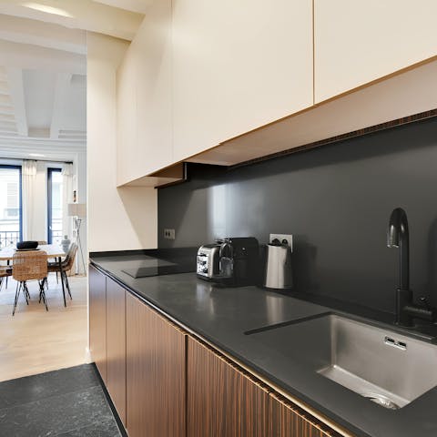 Cook some Parisian cuisine in the modern kitchen