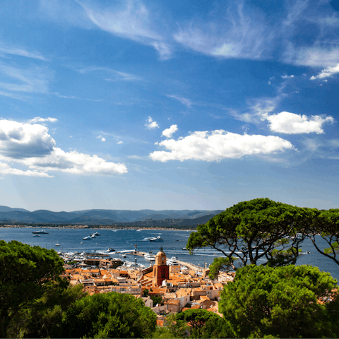 Drive down to the bustling Saint Tropez and enjoy local gastronomy