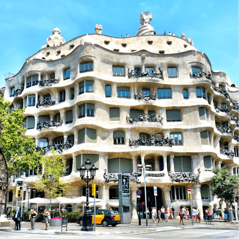 Get a picture in front of Casa Milà, only a short walk away
