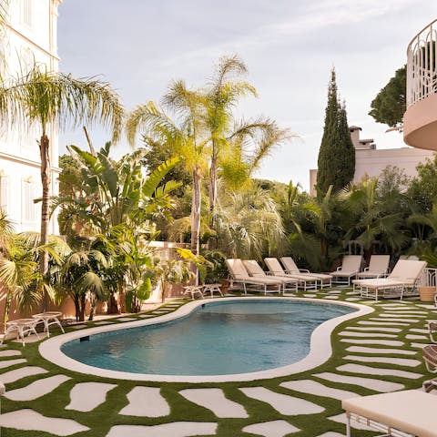 Head to the beach or relax by the shared swimming pool