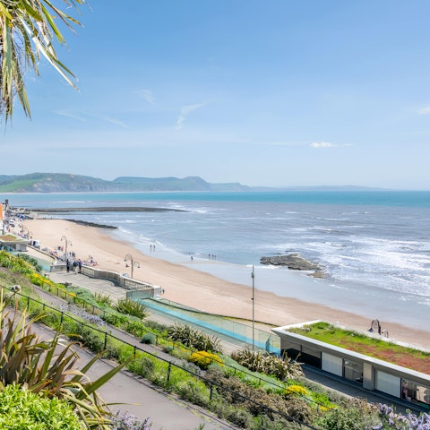 Stroll down Lyme Regis beach, right on your doorstep