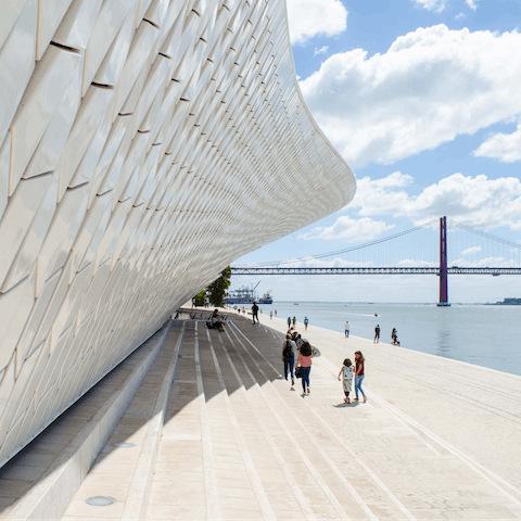 Spend an afternoon exploring the Museum of Art, Architecture and Technology, twenty minutes away on foot