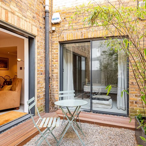 Sit out in the fresh air with a cup of Earl Grey